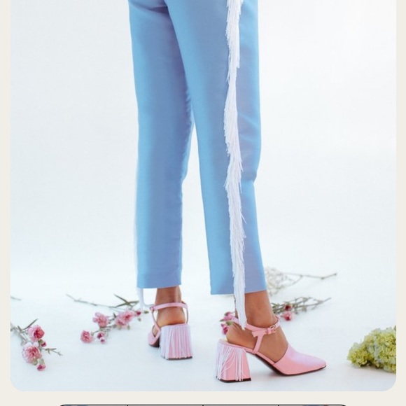 ISO Suzanne Rae Pink Fringe Sandals (size 7, 7.5 or 8) *pls re-share!* - Picture 2 of 3